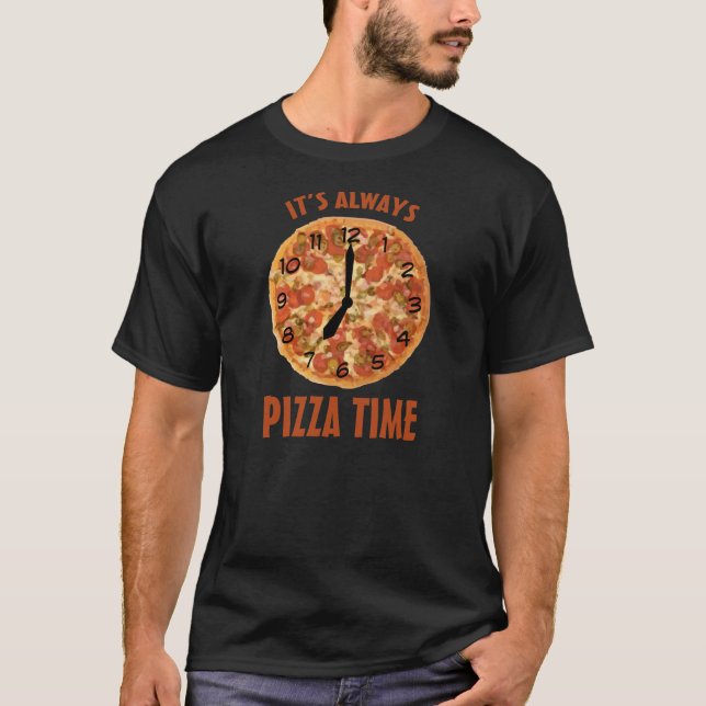 Pizza-Zeit T-Shirt (Vorderseite)