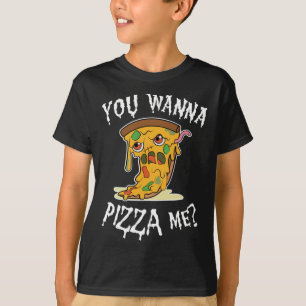 Pizza Zombie Sie wollen Pizza mir Pommes Futter T-Shirt