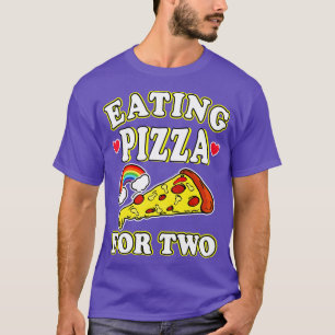 Pizza zu zweit essen T-Shirt