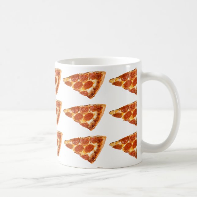 Pizza zum Frühstück Kaffeetasse (Rechts)