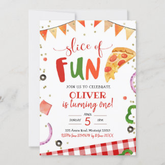 Pizza zum Geburtstag Einladung