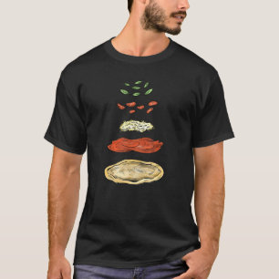 Pizza Zutaten Pizza Backanleitung Pizzeria T-Shirt