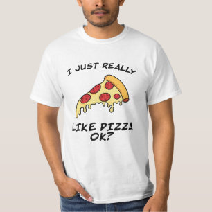 Pizzaausschnitt für Pizzas lustiges Sprichwort Fas T-Shirt