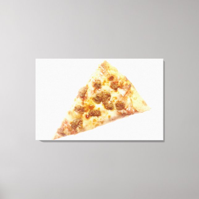 Pizzaausschnitt Leinwanddruck (Vorderseite)