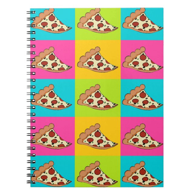 Pizzadesignheft Notizblock (Vorderseite)