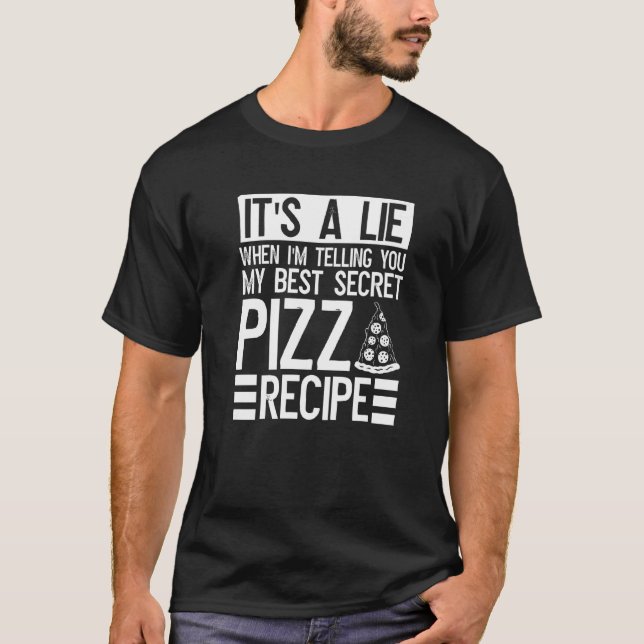Pizzaexperte und Pizzeria T-Shirt (Vorderseite)