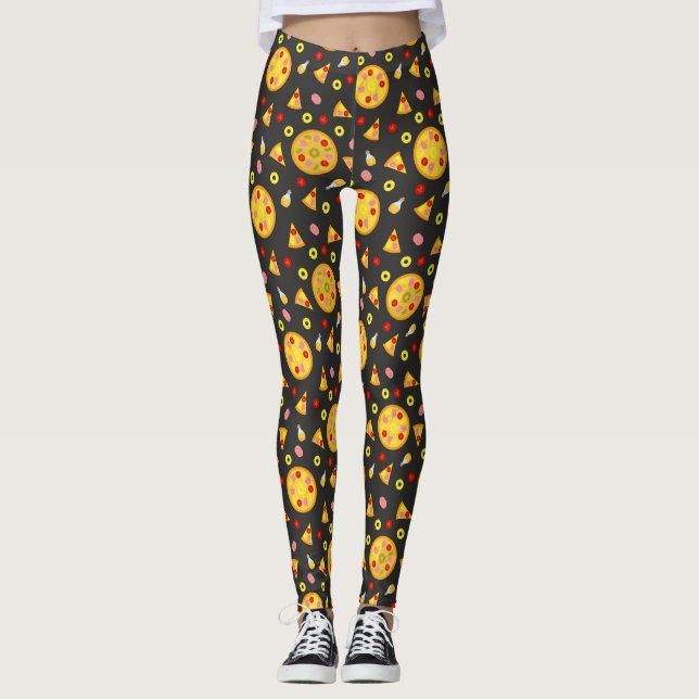 Pizzafreund 1 Leggings (Vorderseite)