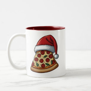 Pizzafreund-Tasse Zweifarbige Tasse