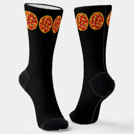 Pizzaiolo Cartoon Pizza Print Socken