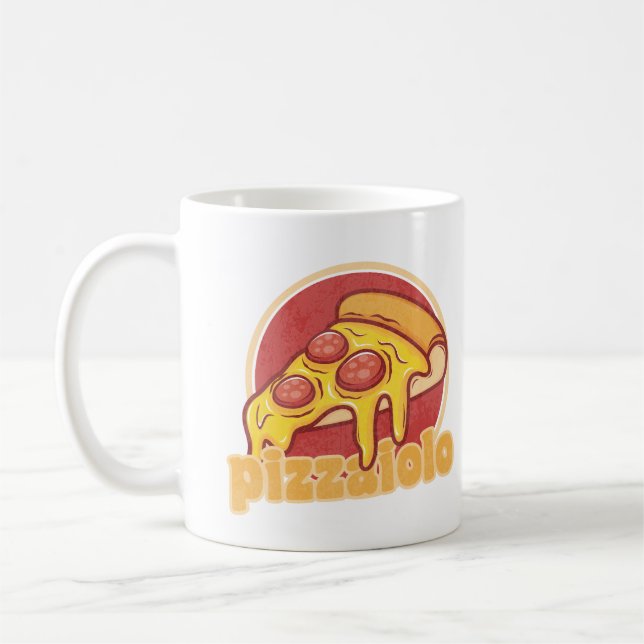 Pizzaiolo lustige Pizzeria Pizzaiolo Geschenkidee Kaffeetasse (Links)