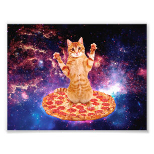 Pizzakatkatze Fotodruck