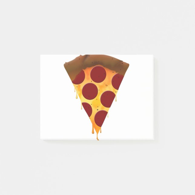 Pizzalschnitt Post-it Klebezettel (Vorderseite)