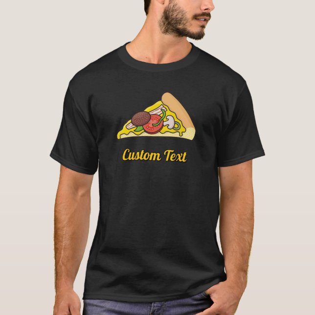 Pizzalschnitt T-Shirt (Vorderseite)