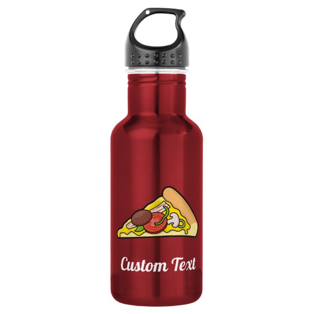 Pizzalschnitt Wasserflasche aus nicht rostendem St (Vorderseite)