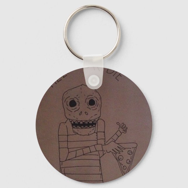 Pizzanerin Schlüsselanhänger (Vorderseite)