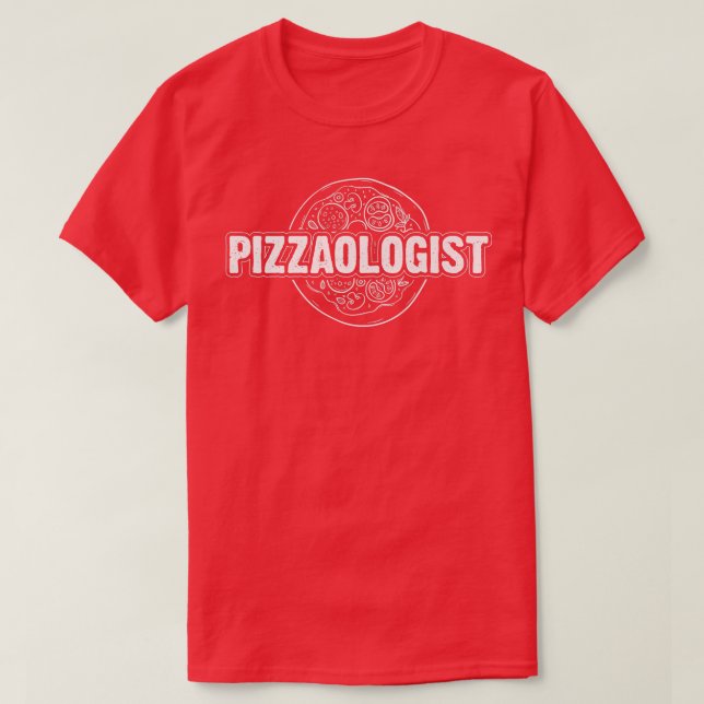 Pizzaologe Feinschmecker Italienische Pizzaholics  T-Shirt (Design vorne)