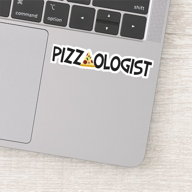 Pizzaologin - Funny Pizza Aufkleber (Detail)