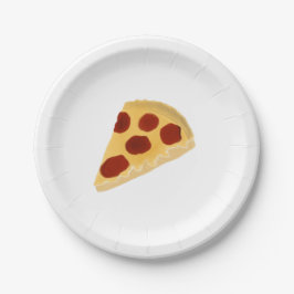 Pizzaplattplatte Pappteller