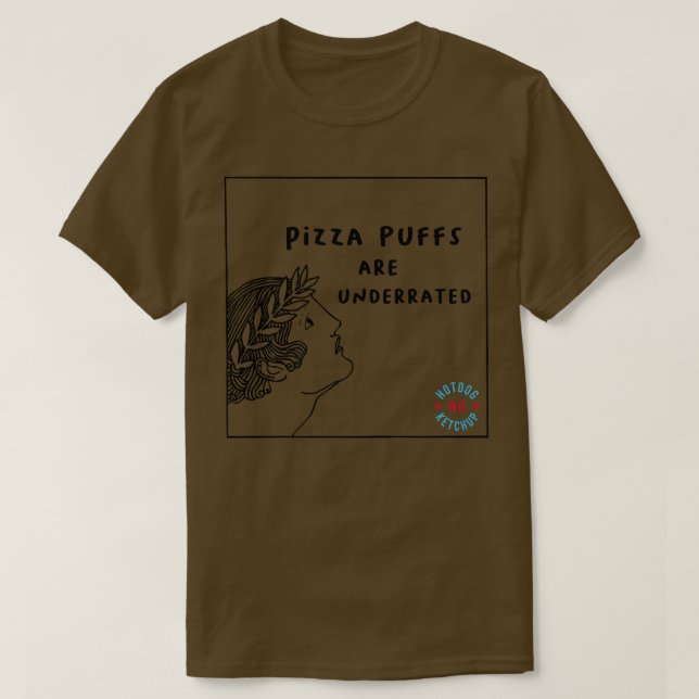 Pizzapuppel sind unterbewertet T-Shirt (Design vorne)