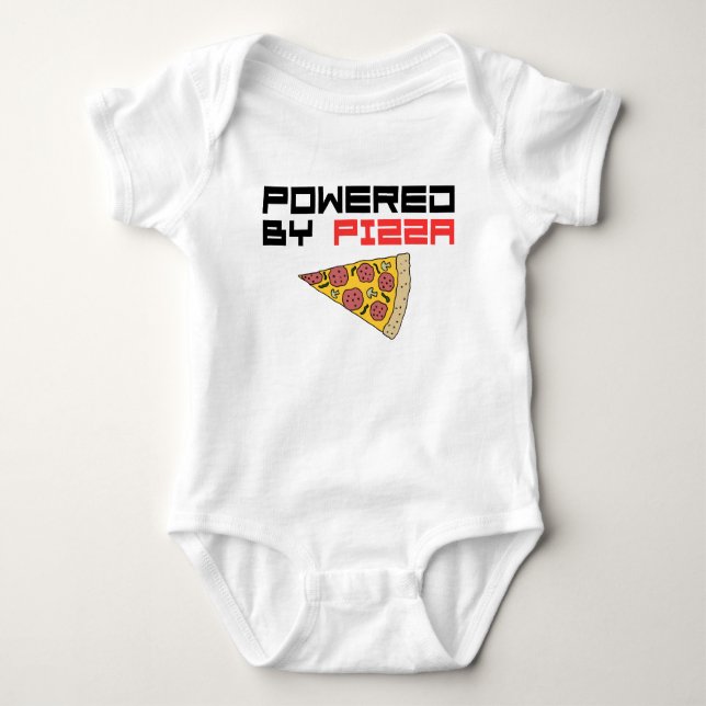 Pizzas Baby Strampler (Vorderseite)