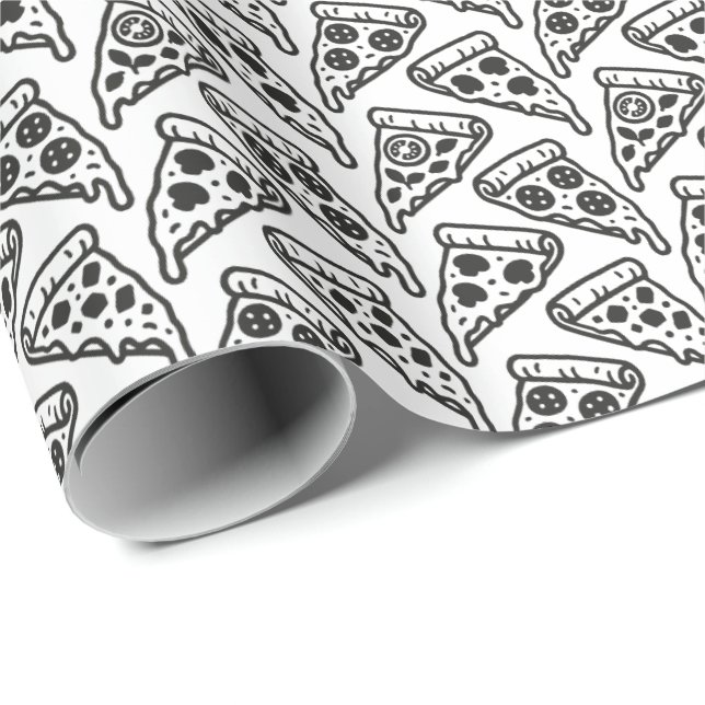 Pizzas Geschenkpapier (Rolleneckpunkt)