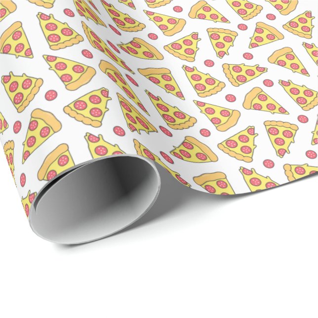 Pizzas Geschenkpapier (Rolleneckpunkt)