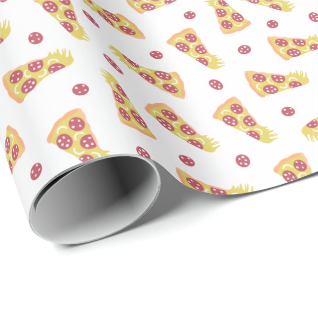 Pizzas Geschenkpapier (Rolleneckpunkt)