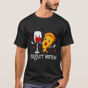 Pizzas & Wine Funny Drinkers Liebhaber des Vaters T-Shirt