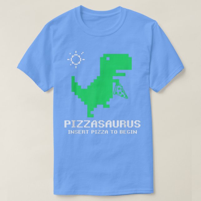 Pizzasaurus Pizza Lovers Retro Arcade Video Game D T-Shirt (Design vorne)