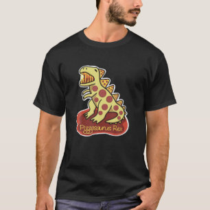 Pizzasaurus Rex Pizza und Dinosaurier T-Shirt