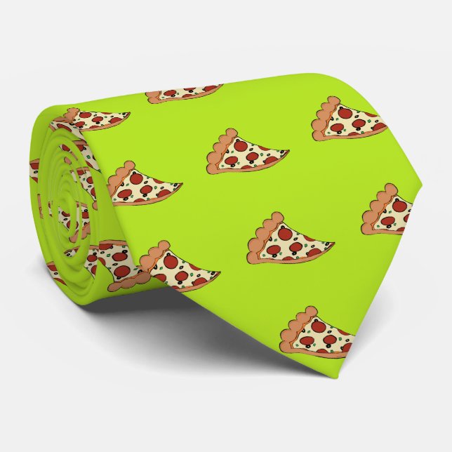 Pizzascheibe-Entwurfs-Krawatte Krawatte (Gerollt)