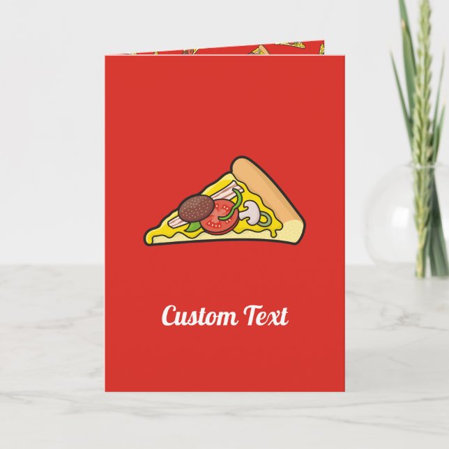 Pizzascheibe Karte (Vorderseite)
