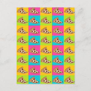 Pizzaschnitte Postkarte