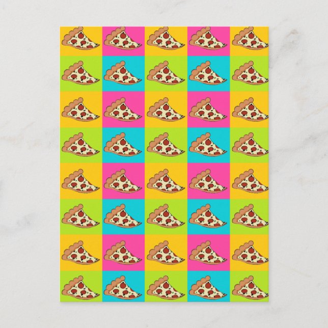 Pizzaschnitte Postkarte (Vorderseite)