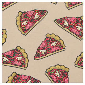 Pizzaslices Muster Bedruckte Stoffe vom Garten