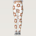 Pizzastern von daviden Leggings<br><div class="desc">"Pizza star david ", interreligiös, "inter-religiöser""Stern der david""glückliche hanukkah""chanukah jewish"Hanukkah, chanukah, chanukka,  chanukkka, hannuka</div>