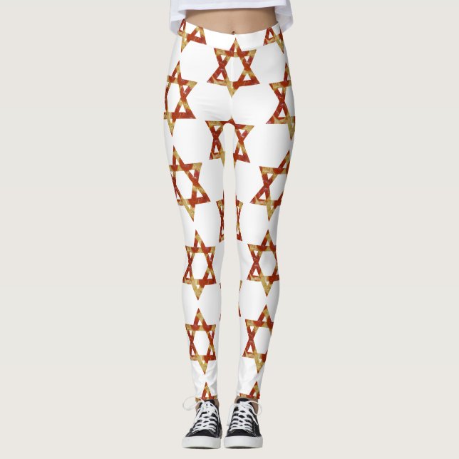 Pizzastern von daviden Leggings (Vorderseite)