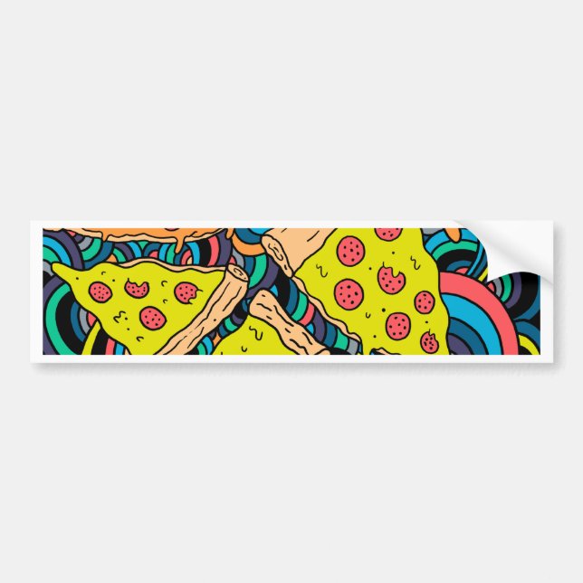 Pizzastrom Autoaufkleber (Vorne)