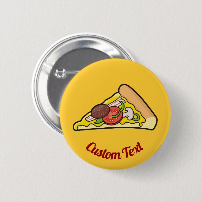 Pizzastück Button (Vorne & Hinten)