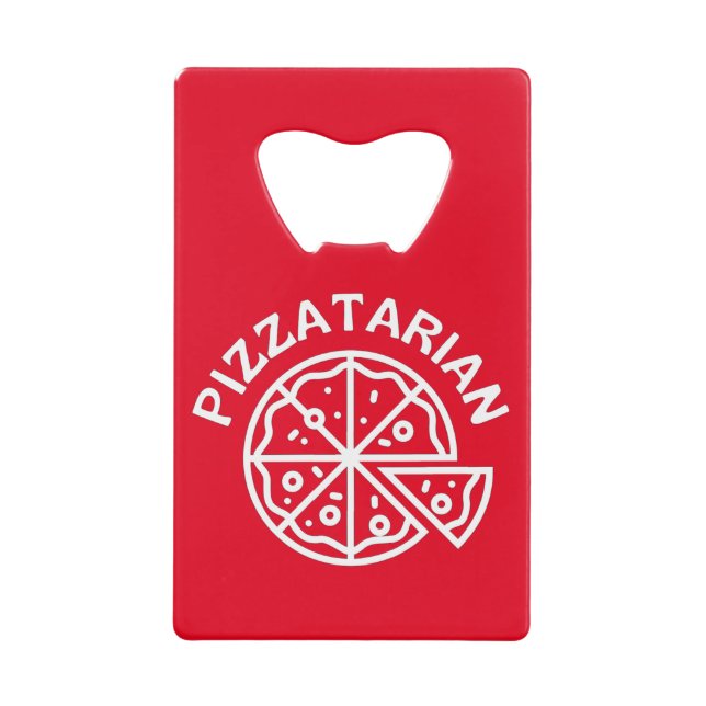 Pizzatarian Pizza Geldbeutel Flaschenöffner (Vorderseite)