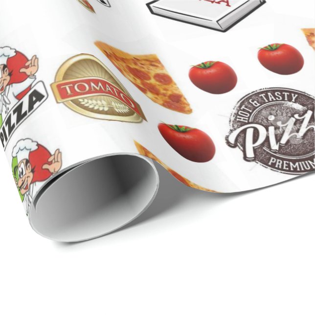 Pizzaverpackung Hochglanzpapier Geschenkpapier (Rolleneckpunkt)