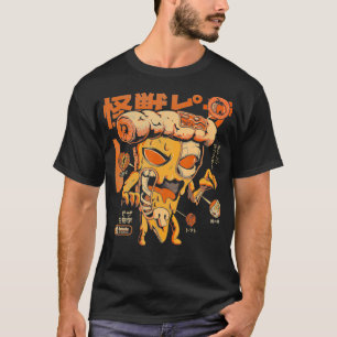 Pizzazilla X Ray Kaiju Monster Fast Food Japanisch T-Shirt