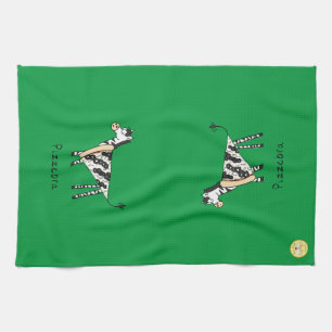 Pizzebra Pizza Funny Zebra Küchentuch