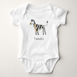Pizzebra Pizza Zebra Kid's Baby Bodysuit T - Shirt