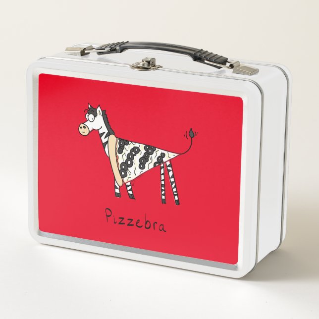 Pizzebra Pizza Zebra Lunch Box (Vorderseite)