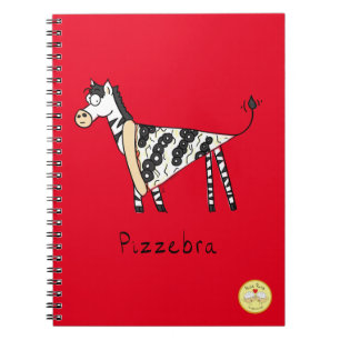 Pizzebra Pizza Zebra Notebook Notizblock
