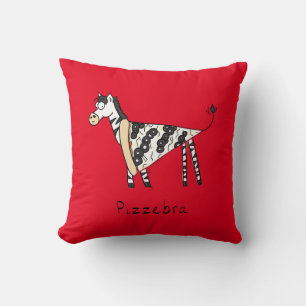 Pizzebra Pizza Zebra Pillow Kissen