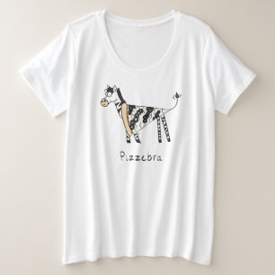 Pizzebra Pizza Zebra Women's Plus Size T - Shirt