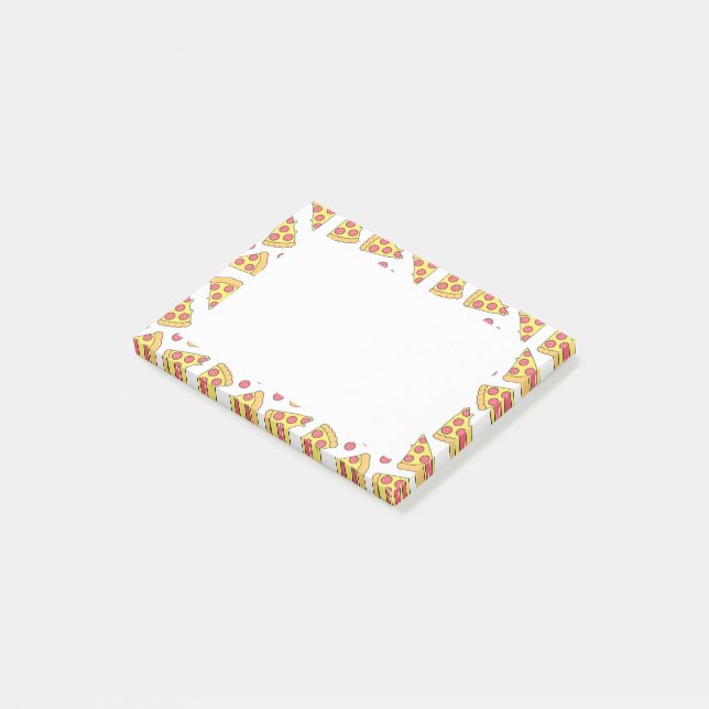 Pizzen Post-it Klebezettel (angewinkelt)