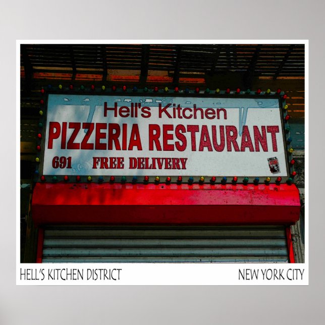 PIZZERIA HELLS KITCHEN- POSTER (Vorne)